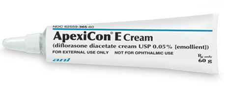 ApexiCon® E Cream (diflorasone diacetate cream USP 0.05% [emollient]) tube