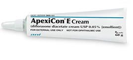 ApexiCon E Cream (diflorasone diacetate cream USP 0.05% [emollient]) tube